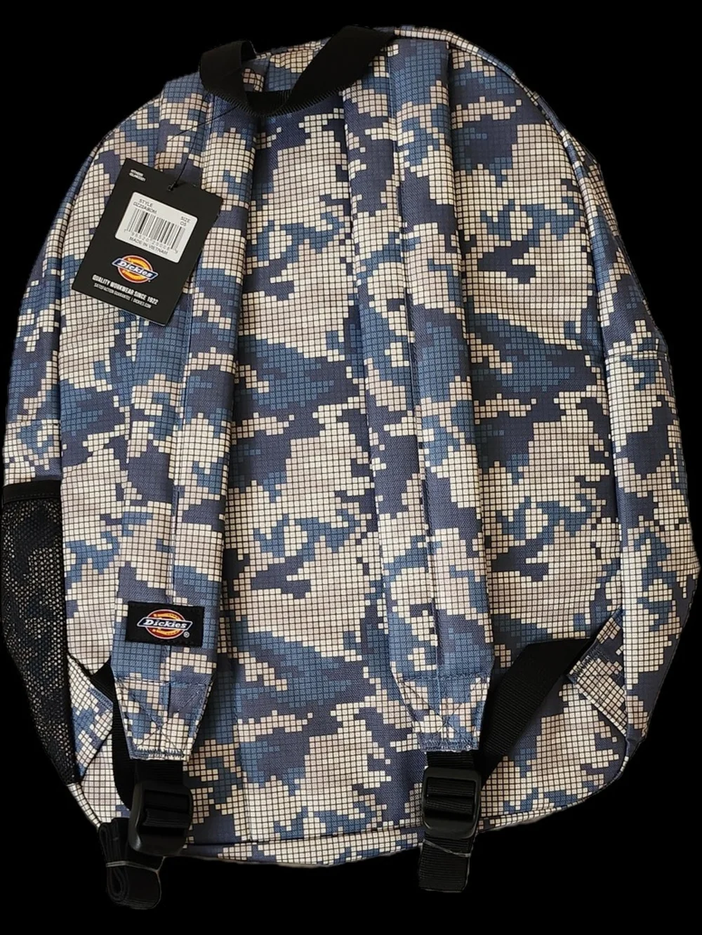 Dickies Men's Blue & Beige Pixel Camo Backpack